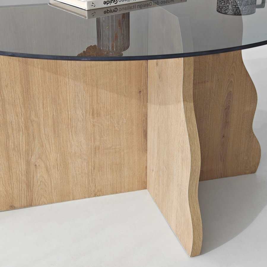 NORDV�RK Fj�ril - Safir Ek, Fume Soffbord