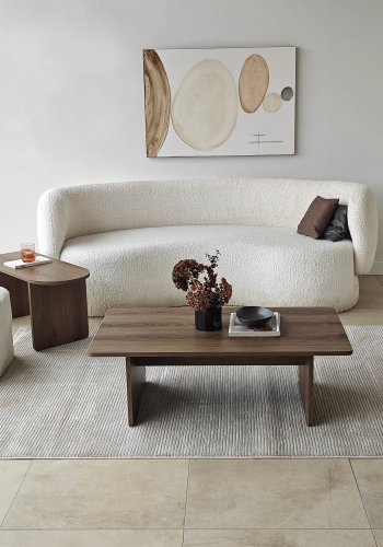 NORDV�RK Paris - salongbordsett i bronse, valn�tt