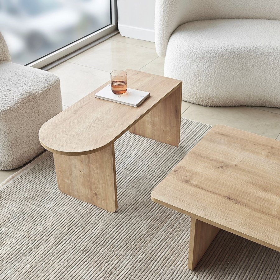 NORDV�RK Paris - Bronse, safir eik salongbordsett