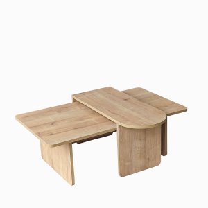 NORDV�RK Paris - Bronse, safir eik salongbordsett