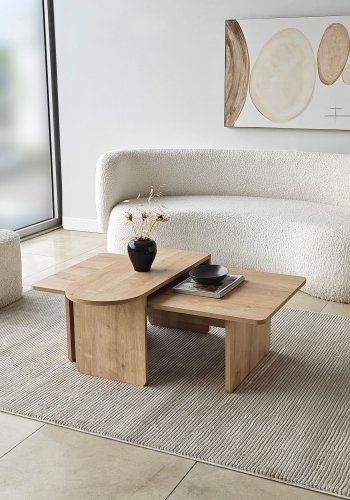 NORDV�RK Paris - Bronse, safir eik salongbordsett