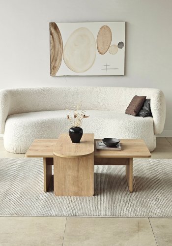 NORDV�RK Paris - Bronse, safir eik salongbordsett