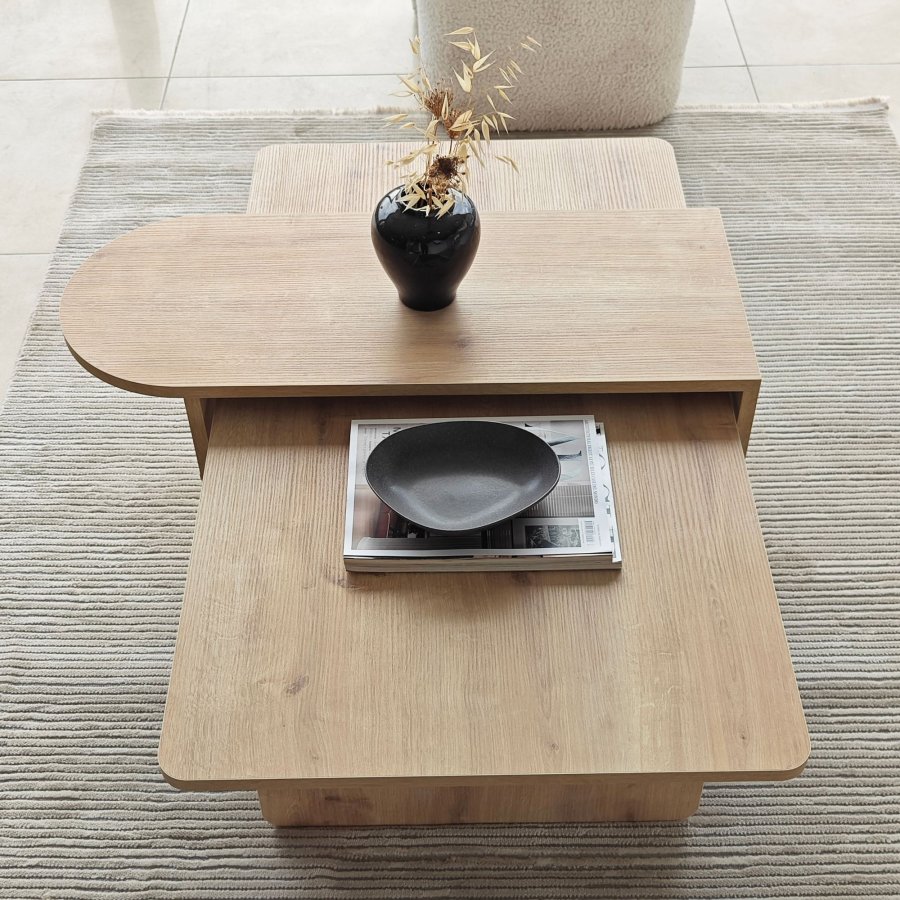 NORDV�RK Paris - Bronse, safir eik salongbordsett