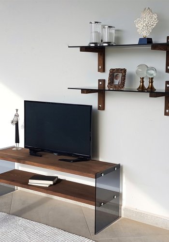NORDVRK TV102 TV Unit, Walnut