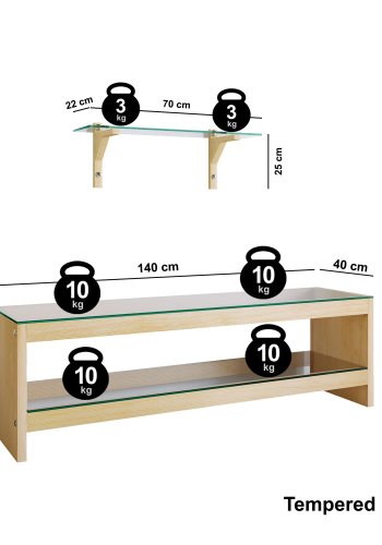 NORDVRK TV302 TV-enhet, eik