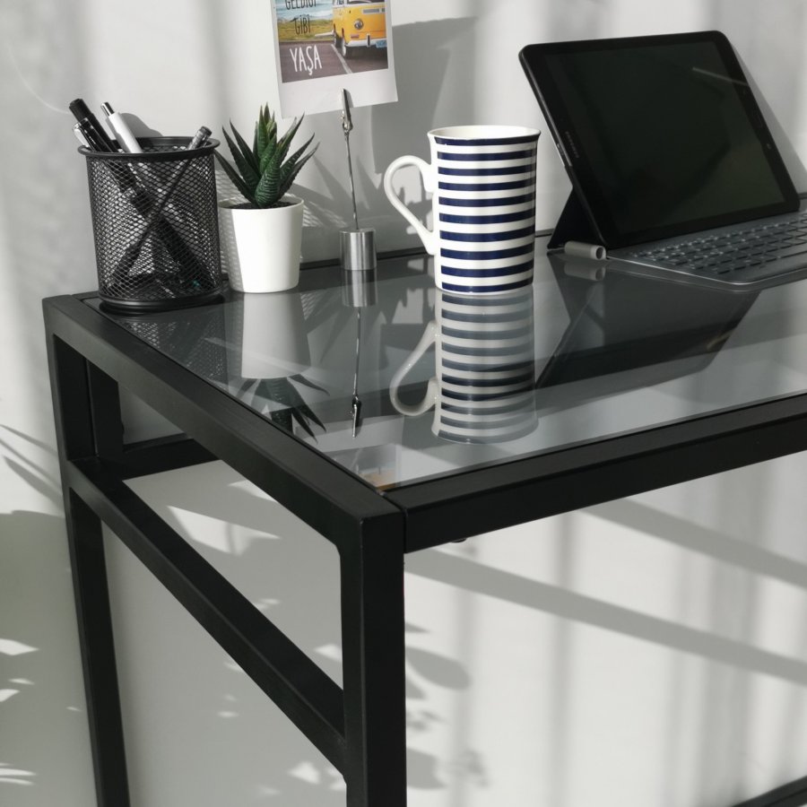 NORDVRK Nettverksstudiebord, svart Smoke