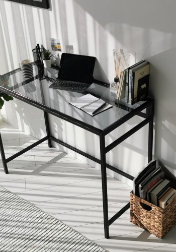 NORDVRK Nettverksstudiebord, svart Smoke