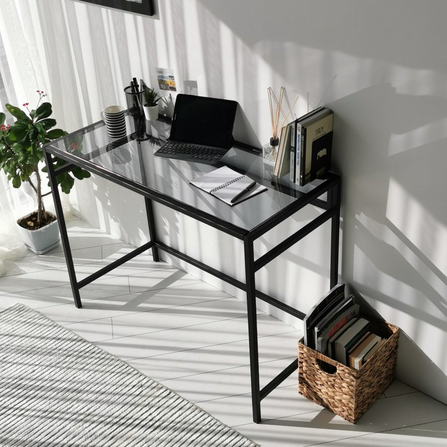 NORDVRK Nettverksstudiebord, svart Smoke