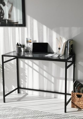 NORDVRK Nettverksstudiebord, svart Smoke