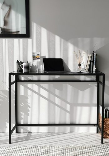 NORDVRK Nettverksstudiebord, svart Smoke