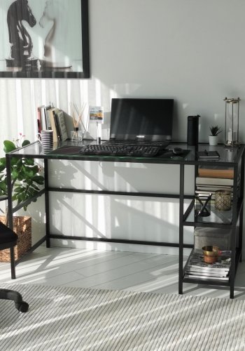 NORDVRK Master Study skrivebord, svart Smoke