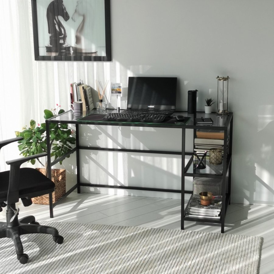 NORDVRK Master Study skrivebord, svart Smoke