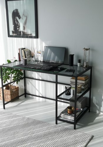 NORDVRK Master Study skrivebord, svart Smoke