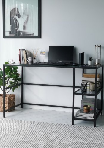 NORDVRK Master Study skrivebord, svart Smoke