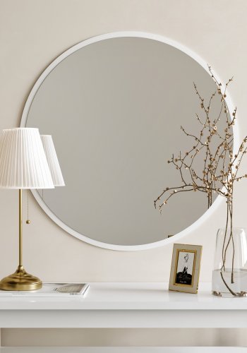 NORDVÄRK Dekorspeil, hvit