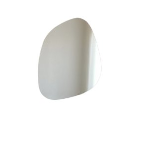 NORDVÄRK Soho vgspejl, organisk - spejlglas og hvid MDF (75x58)