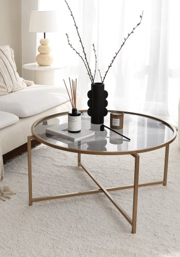 NORDVRK Gull salongbord, gull Smoke