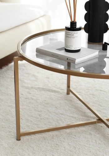 NORDVRK Gull salongbord, gull Smoke