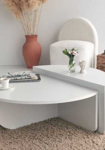 NORDVRK Podium salongbord, hvit