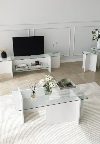 NORDVRK Hekkebord for liljer (2 stk), hvit