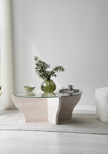 NORDVÄRK Amphora salongbord, hvit