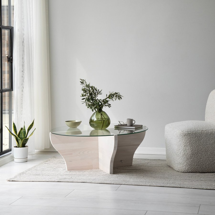 NORDVÄRK Amphora salongbord, hvit