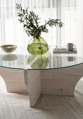 NORDVÄRK Amphora salongbord, hvit