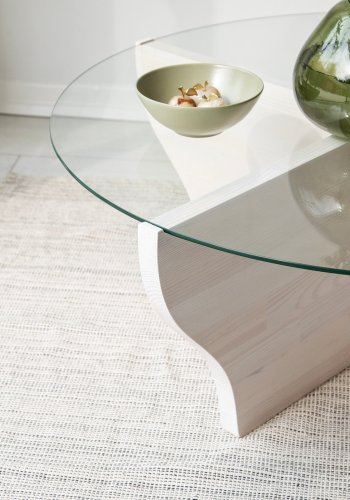 NORDVÄRK Amphora salongbord, hvit