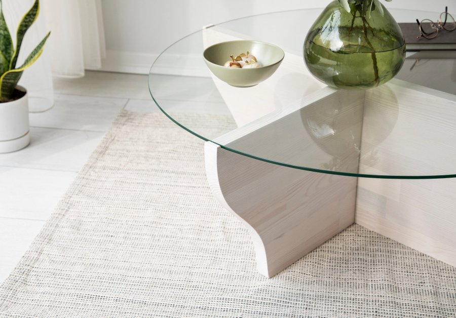 NORDVÄRK Amphora salongbord, hvit