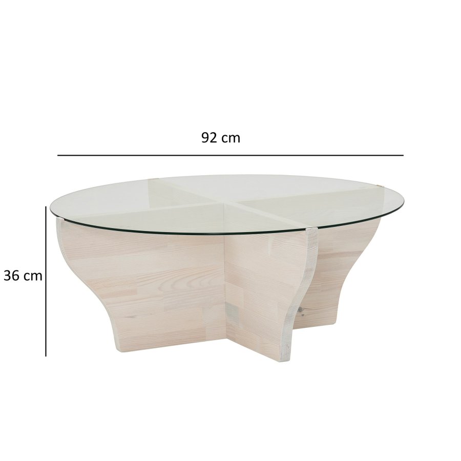 NORDVÄRK Amphora salongbord, hvit