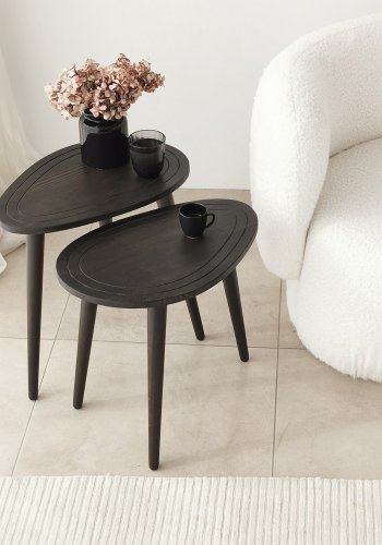 NORDVÄRK St hekkebord (2 stk), antrasitt