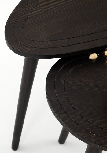 NORDVÄRK St hekkebord (2 stk), antrasitt