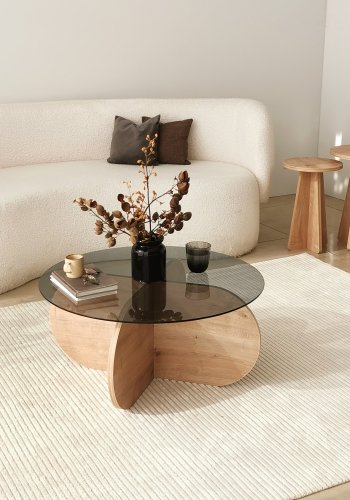 NORDVRK Bubble Sofabord, Eik Smoke