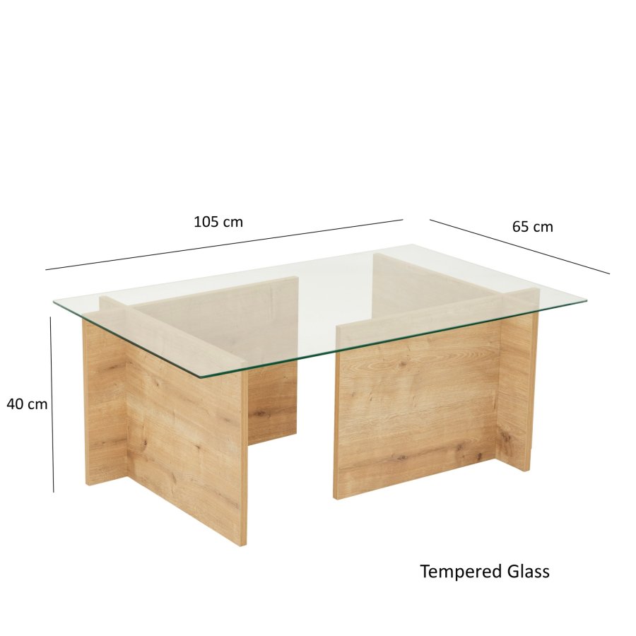 NORDVRK Escape sofabord, safir eik