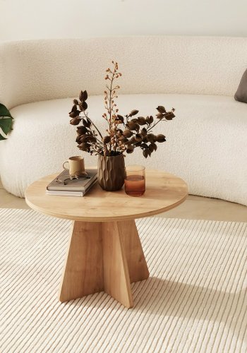 NORDVRK Sjampinjong salongbord, safir eik