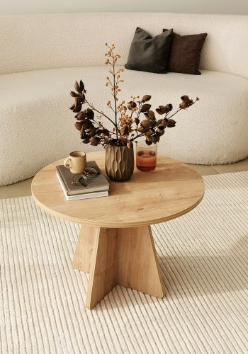 NORDVRK Sjampinjong salongbord, safir eik