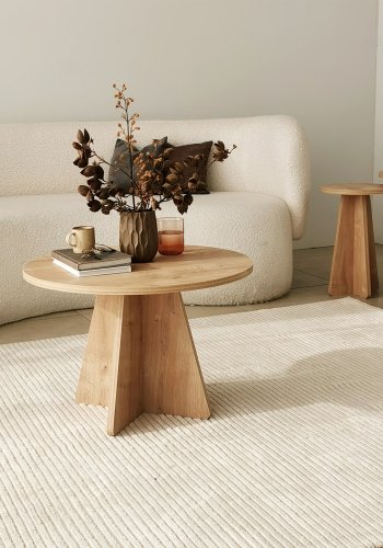 NORDVRK Sjampinjong salongbord, safir eik