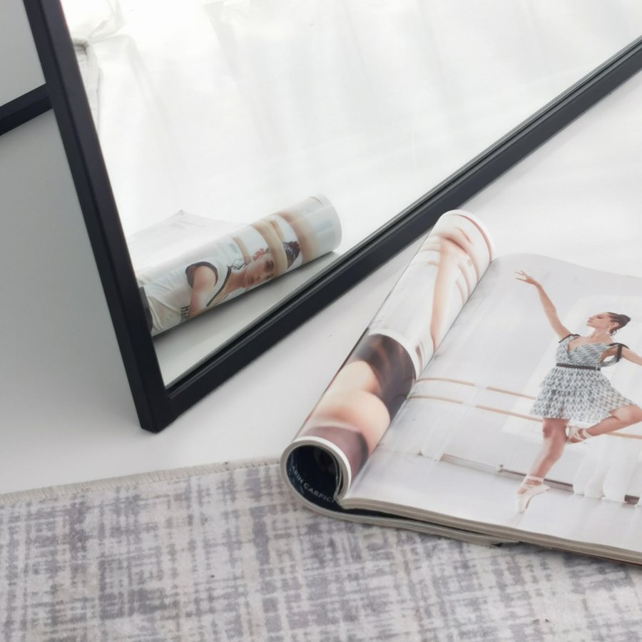 NORDVÄRK Portal Cheval speil, matt sort