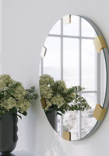 NORDVÄRK Chakra speil, gull