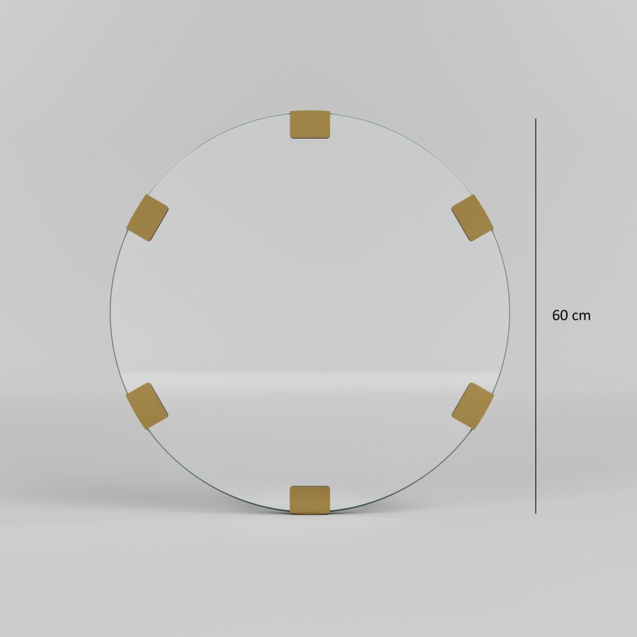 NORDVÄRK Chakra speil, gull