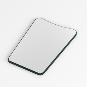 NORDVÄRK Bella vgspejl, rektangulr - spejlglas og sort metal (70x50)