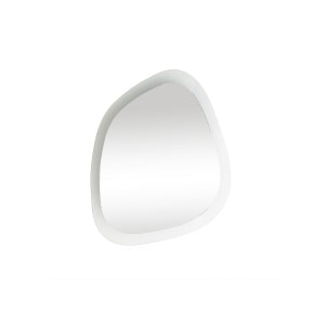 NORDVÄRK Aqua vgspejl, organisk - spejlglas og klar glas (85x67)