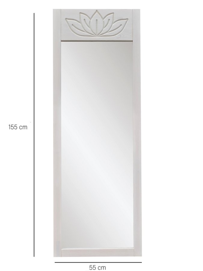 NORDVÄRK Lotus Cheval Speil, Hvit