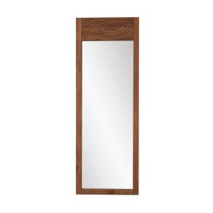 NORDVÄRK Forest Cheval vgspejl, rektangulr - spejlglas og kastanjefarvet tr (155x55)