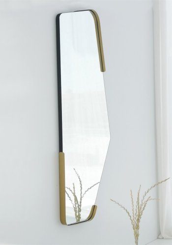 NORDVÄRK Uregelmessig speil, sort