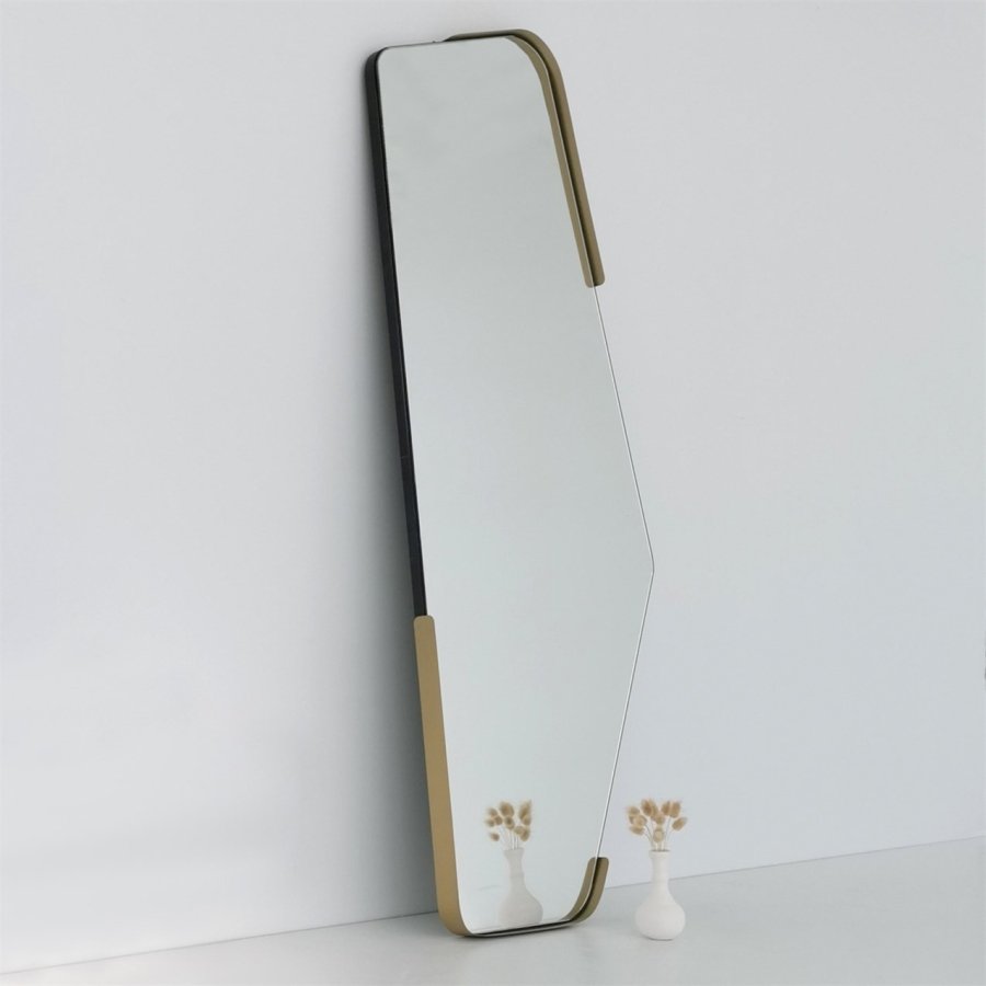 NORDVÄRK Uregelmessig speil, sort