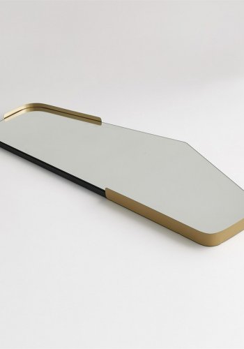 NORDVÄRK Uregelmessig speil, sort