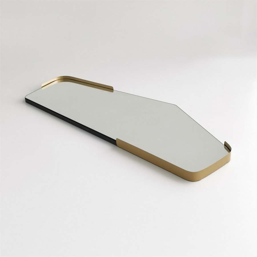 NORDVÄRK Uregelmessig speil, sort