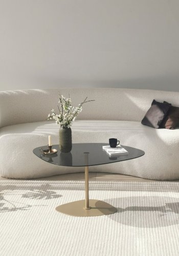 NORDVÄRK Soho salongbord, mrk grtt gull