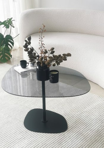 NORDVÄRK Soho salongbord, mrkegr Svart